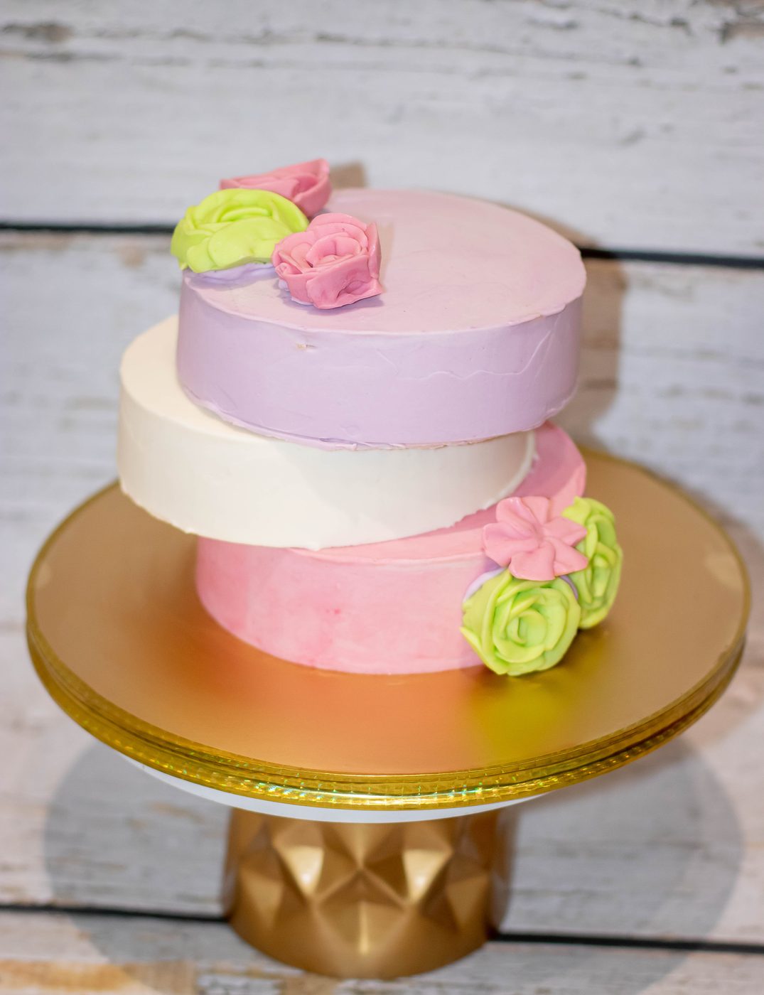 Pastel Stacked Fantasy Cake