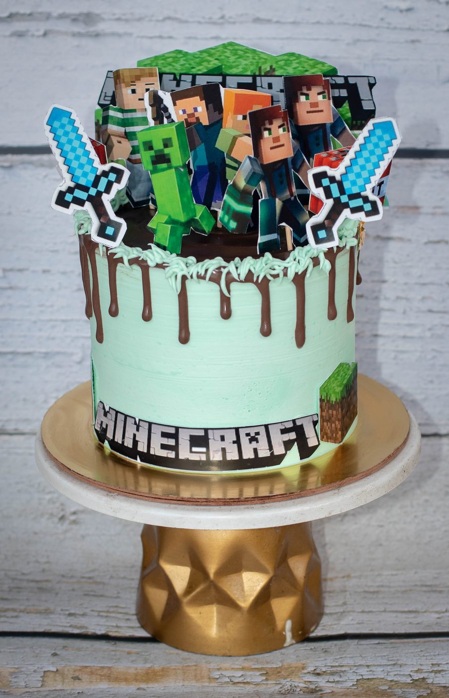 Minecraft Birthday Cake